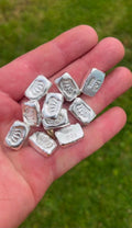 Job lot 10x 10g 999 fine silver Logo bars