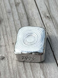 999 Fine Silver 50g Hand Poured Ripple Bar, investment collectable Silver