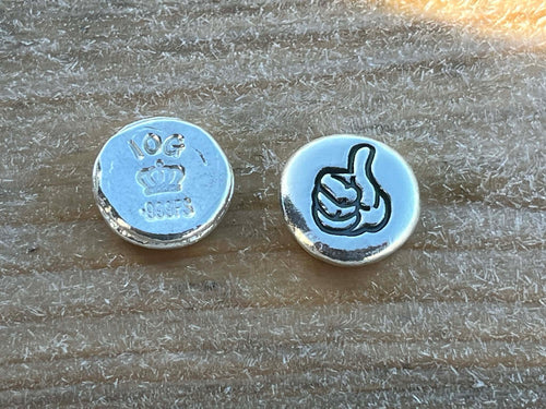 10g 999 Fine Silver 'Thumbs Up' Emoji Collectable Investment Silver Round