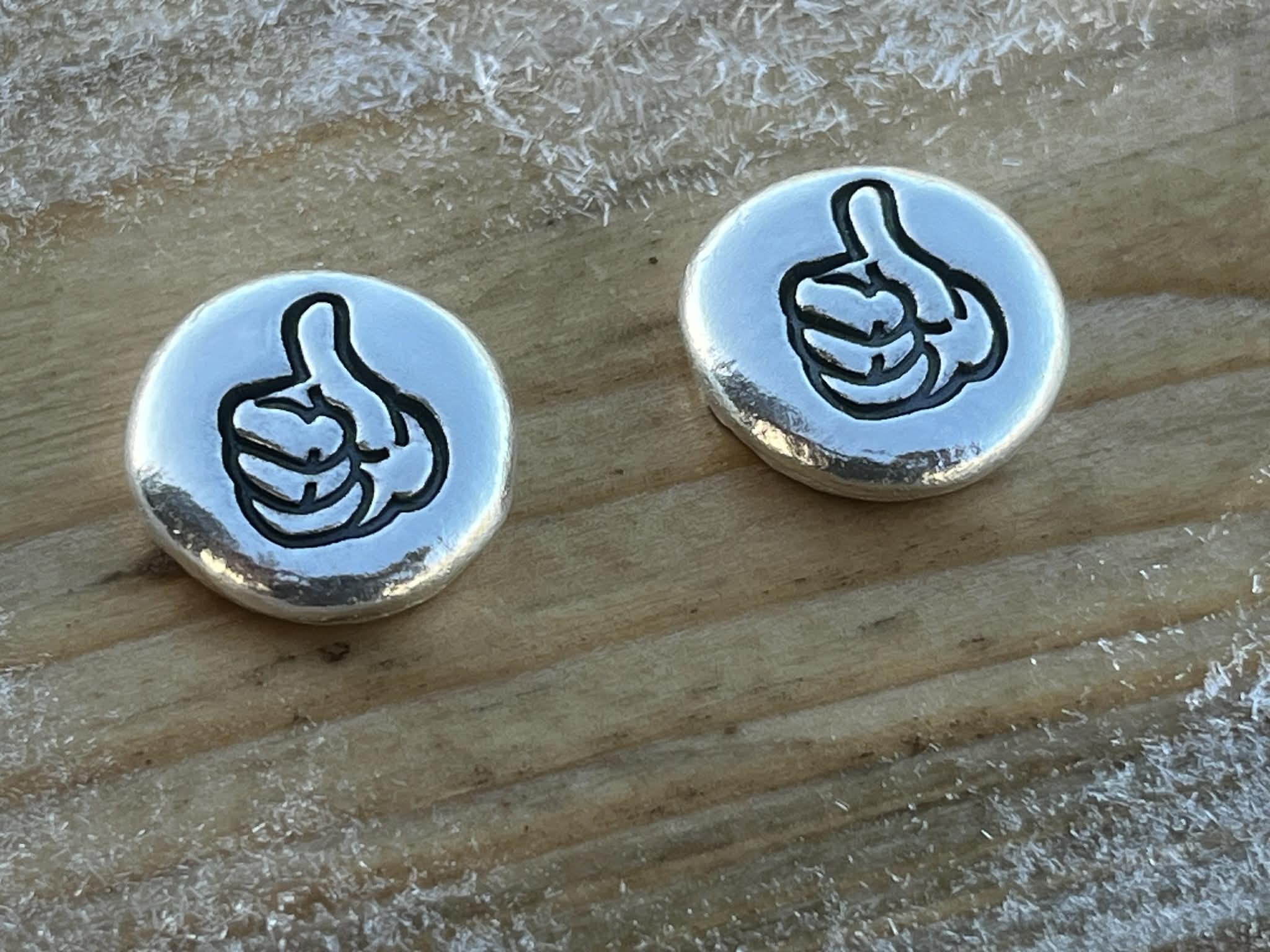 10g 999 Fine Silver 'Thumbs Up' Emoji Collectable Investment Silver Round
