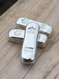 999 Fine silver half ozt smoothie bar, Hand poured