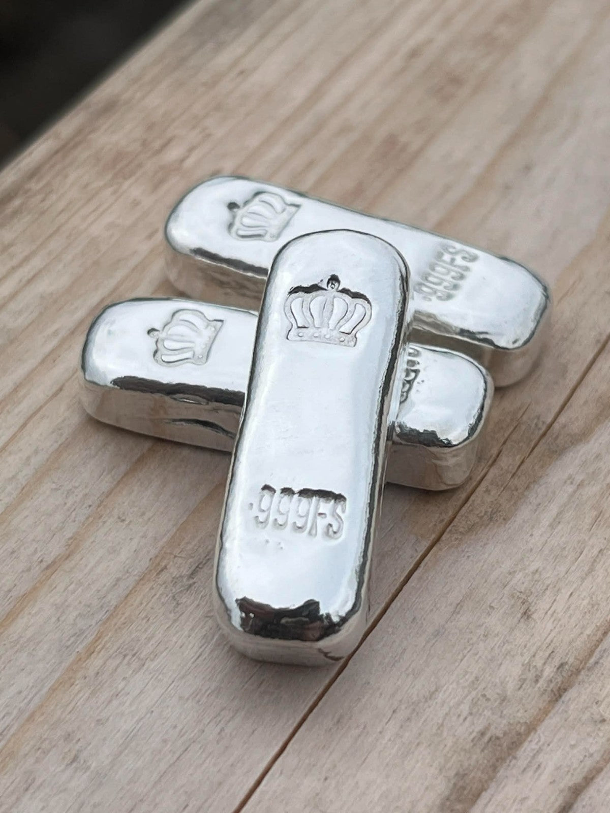 999 Fine silver half ozt smoothie bar, Hand poured