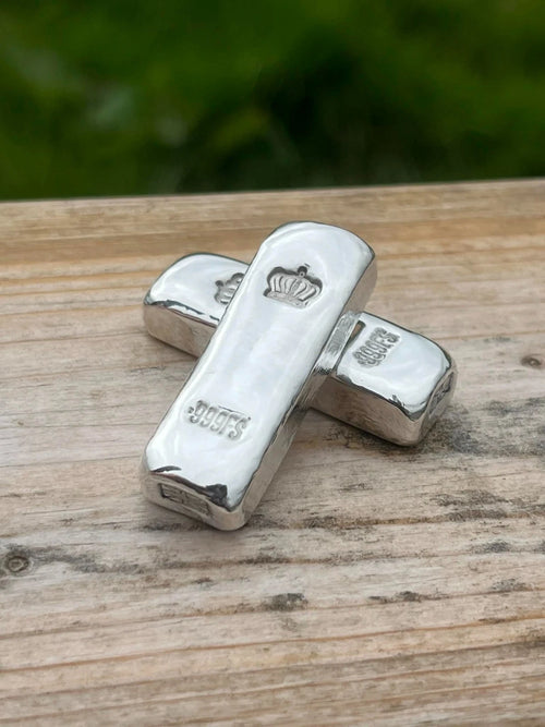 1ozt 999 Fine Silver Smoothie Bar, Hand Made Investment Silver Bar