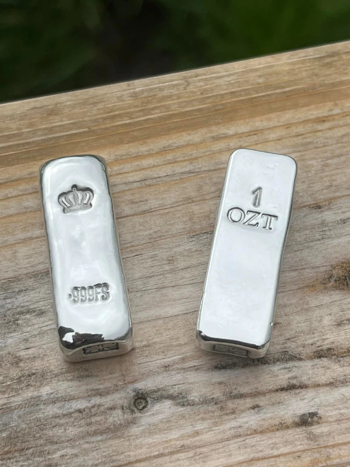 1ozt 999 Fine Silver Smoothie Bar, Hand Made Investment Silver Bar
