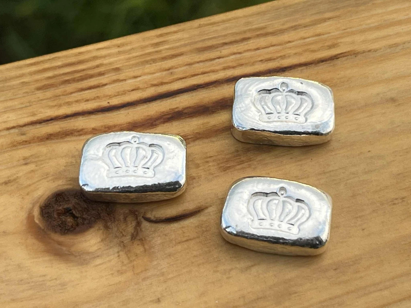 999 Fine Silver Bar 10g Logo Bar, Hand Poured Investment Silver